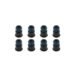 BLOX Racing 14mm Adapter Top (1/2in) w/Viton O-Ring & Retaining Clip (Set of 8)