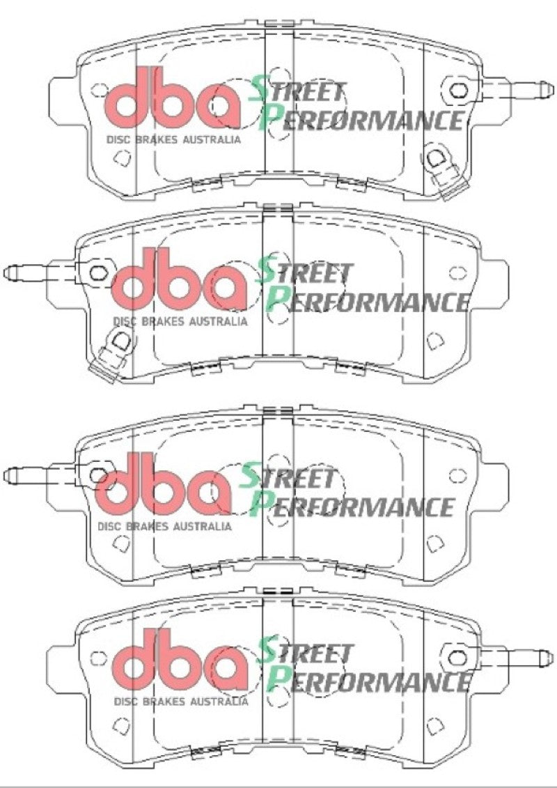 وسادات الفرامل الخلفية SP Performance لسيارة Infiniti QX56 DBA 11-13 (الدوار الخلفي)