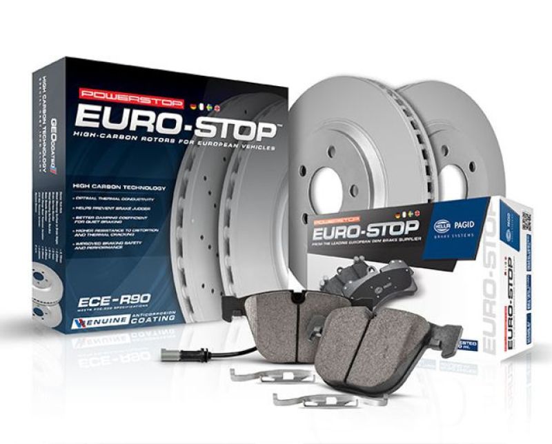 Power Stop 04-05 BMW 525i Front Euro-Stop Brake Kit