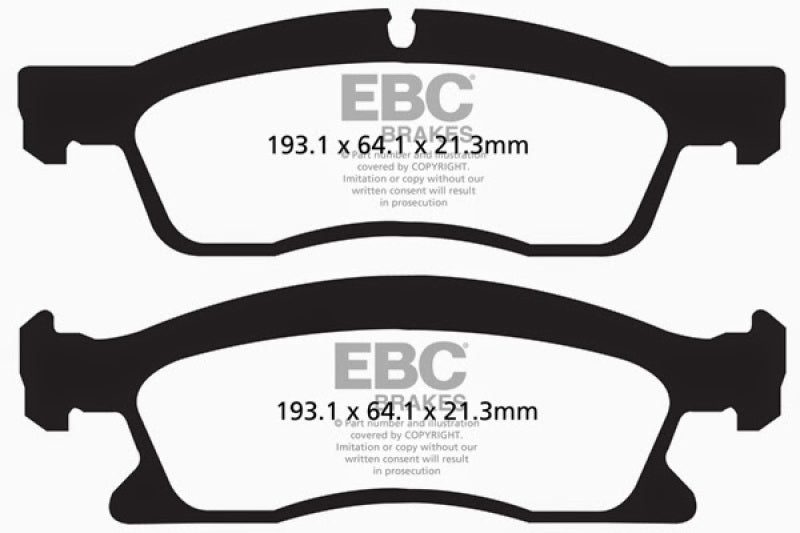 EBC 13+ Dodge Durango 5.7 Greenstuff Front Brake Pads