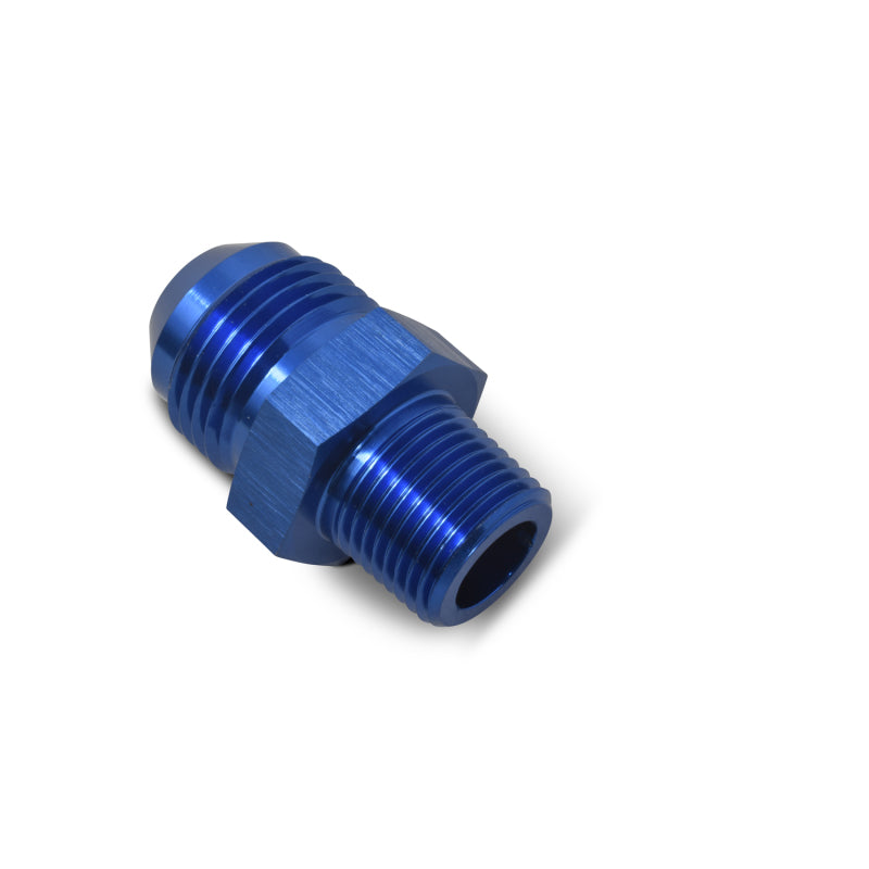 Russell Performance -6 AN to 1/8in NPT Straight Flare to Pipe (Blue)