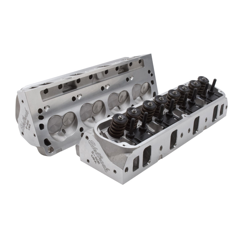 رأس أسطوانة Edelbrock 1Pr SBF E-205 2 08 مدخل كامل كامل (زوج) مجمع مع نوابض