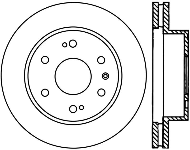 StopTech Power Slot 07-09 Cadillac Escalade / 05-09 Chevy Silverado Front Right Slotted CRYO Rotor