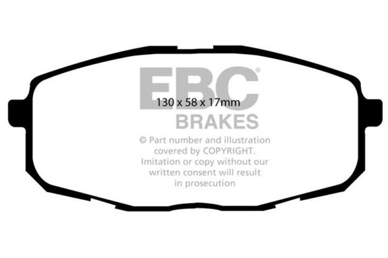 EBC 09-12 Hyundai Elantra 2.0 Touring Yellowstuff Front Brake Pads