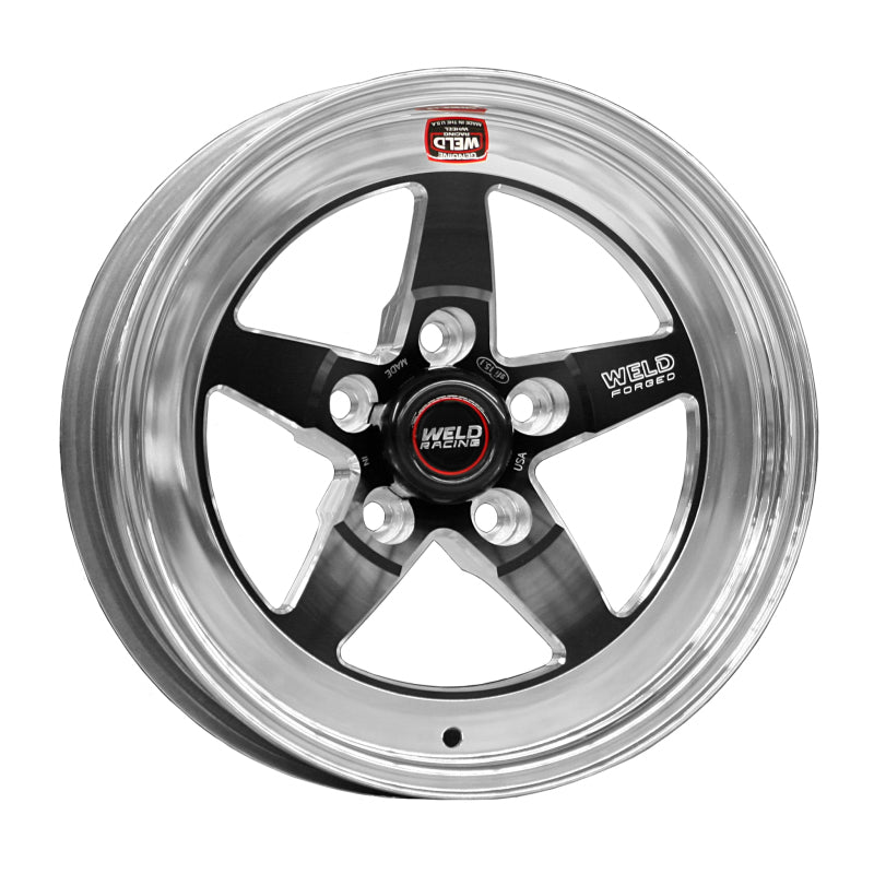 Weld S71 15x15.33 / 5x4.75 BP / 4.5in. BS Black Wheel (Medium Pad) - Non-Beadlock