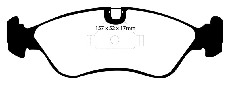 EBC 91-95 Opel Astra 2.0 Redstuff Front Brake Pads