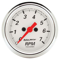 Autometer Arctic White 2-1/16in 7k RPM In-Dash Tachometer