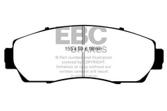 EBC 07-11 Honda CR-V 2.4 Greenstuff Front Brake Pads