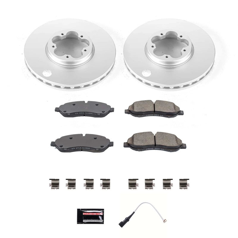 Power Stop 20-21 Ford Transit-150 Front Z17 Coated Brake Kit