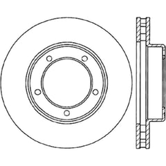 StopTech 98-07 Lexus LX / Toyota Land Cruiser Cryo Slotted Front Right Sport Brake Rotor