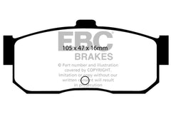 EBC 91-97 Infiniti G20 2.0 Yellowstuff Rear Brake Pads