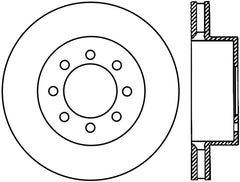 StopTech Power Slot 05-11 Ford F250/F350 PU 4WD Front Right Slotted CRYO-STOP Rotor