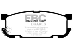 EBC 01-03 Mazda Miata MX5 1.8 (Sports Suspension) Yellowstuff Rear Brake Pads