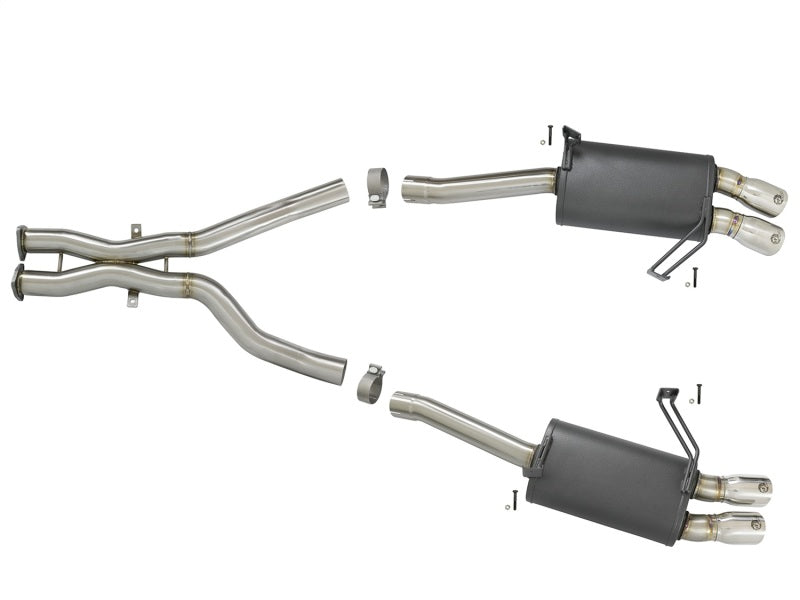 عادم aFe MACH Force-Xp 2-1/2in Cat-Back من مادة 304 SS مع أطراف مصقولة لسيارة BMW Z4 M Coupe (E86) L6 3.2L 05-08