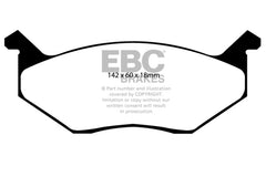 EBC 80-83 Chrysler Cordoba 3.7 Yellowstuff Front Brake Pads