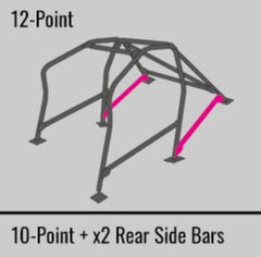 Cusco Chromoly Roll Cage 8 Point 2 Passenger Through Dash 2015 Subaru WRX / STI (S/O / No Cancel)