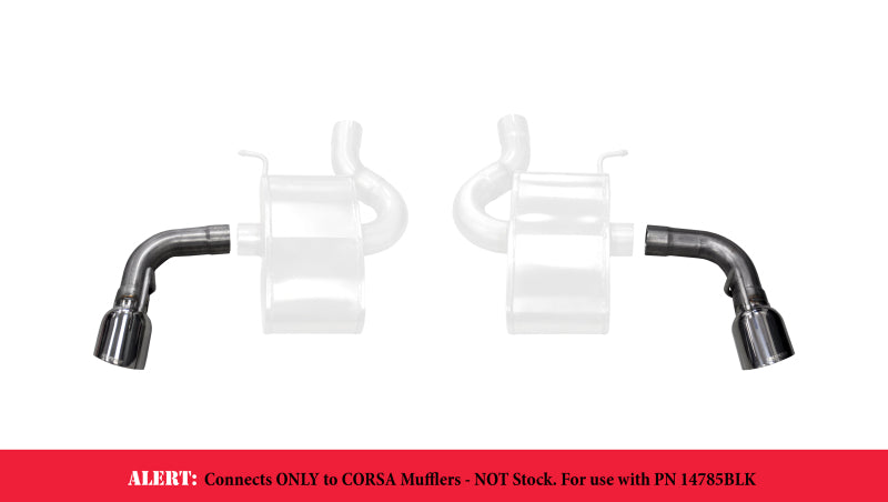 Corsa 2016-2024 Chevy Camaro SS 2.75in Inlet / 4.5in Outlet Polished Tip Kit (For Corsa ExhaustOnly)