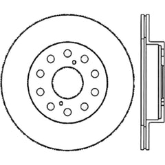 StopTech Sport Slotted 91-95 Toyota MR2 Cryo Rear Right Rotor