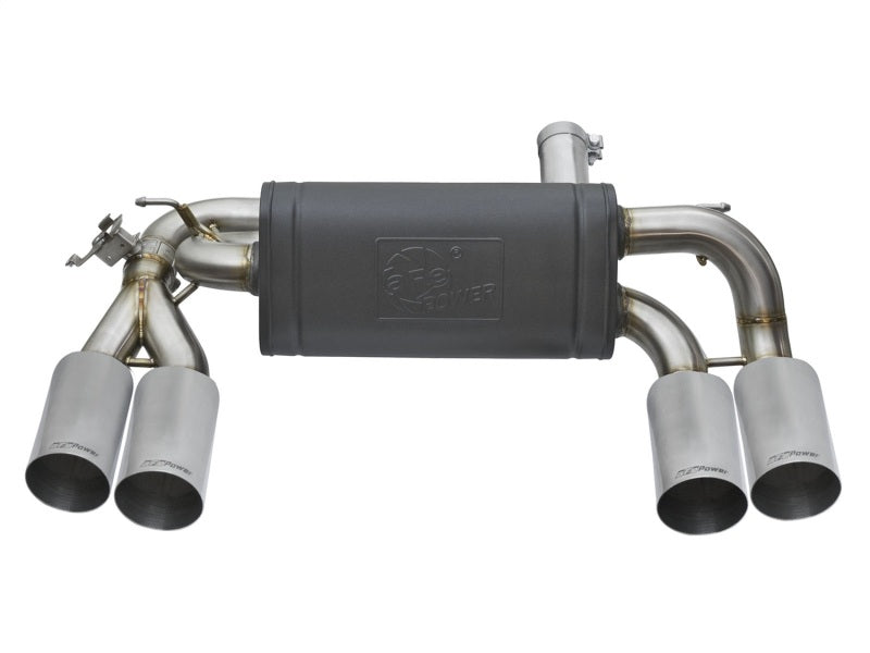 aFe MACHForce XP 3in - 2 1/2in Axle Back 304SS Exhaust with Polished Tips 16-17 BMW M2 (f87)