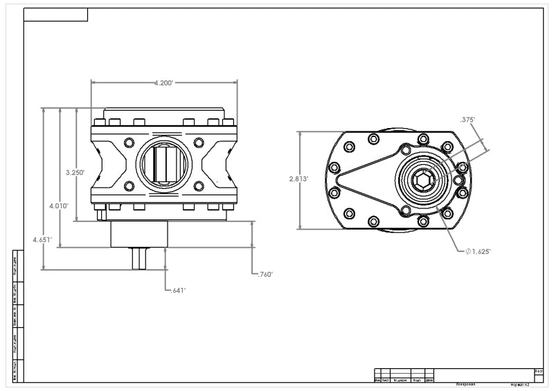 مضخة وقود AeroMotive Spur Gear - سداسية مقاس 3/8 بوصة - ترس 1.20 - 25 جالونًا في الدقيقة