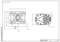 مضخة وقود AeroMotive Spur Gear - سداسية مقاس 3/8 بوصة - ترس 1.20 - 25 جالونًا في الدقيقة