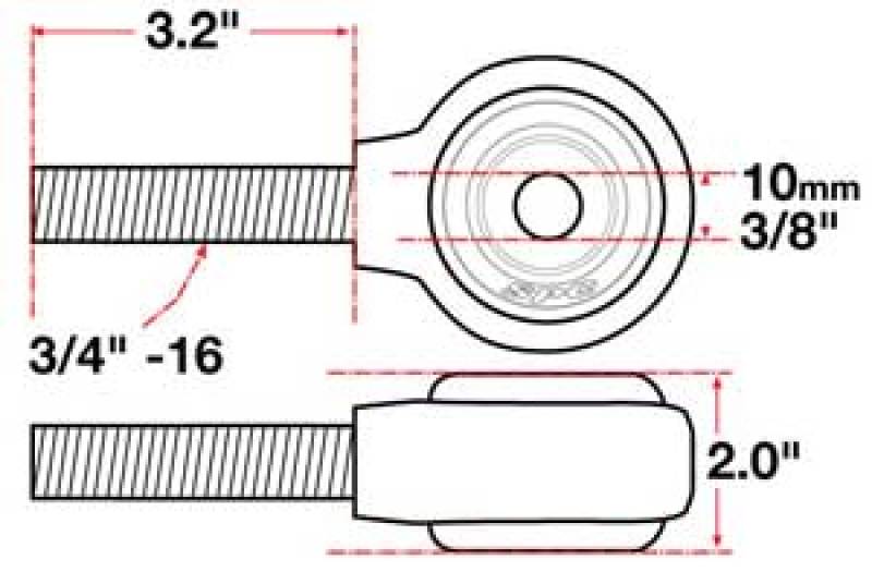 SPC Performance XAXIS Rod End Ball Joint