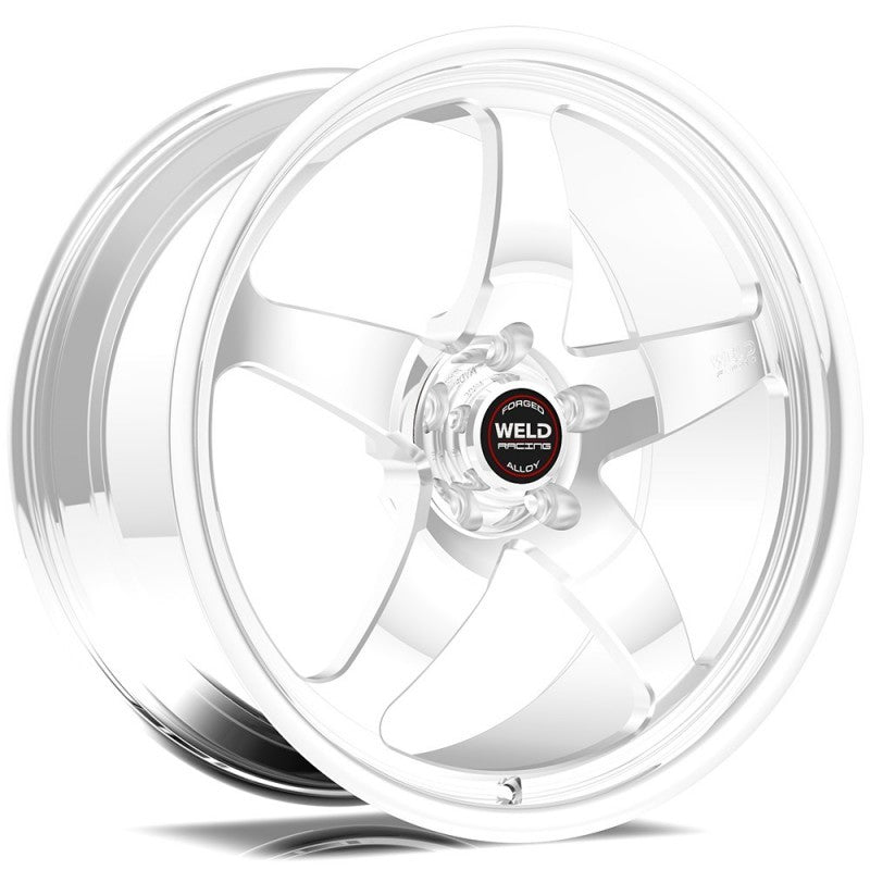 عجلة Weld S71 مقاس 17x9 / 5x5 BP / 6.2 بوصة مصقولة من BS مقاس 3.1 بوصة (وسادة عالية) - قفل أحادي اللون باللون الأسود