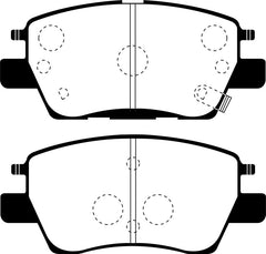 EBC 2016+ Chevrolet Cruze 1.4L Turbo (10.9in Front Rotor) Yellowstuff Front Brake Pads