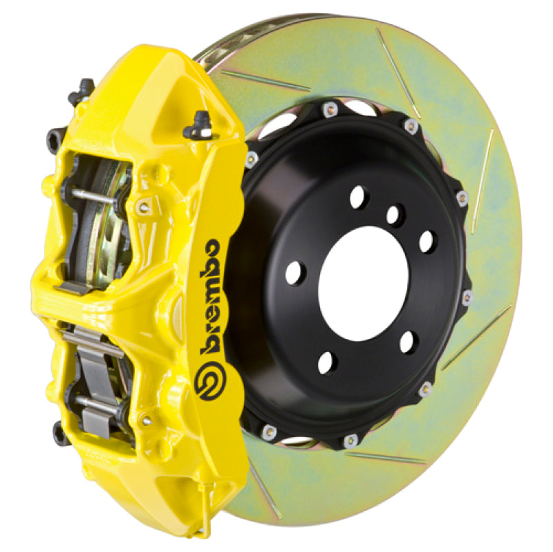 بريمبو 00-03 M5/97-03 5-Series Front GT BBK 6 Piston Cast 380x32 2pc Rotor Sloted Type1-Yellow