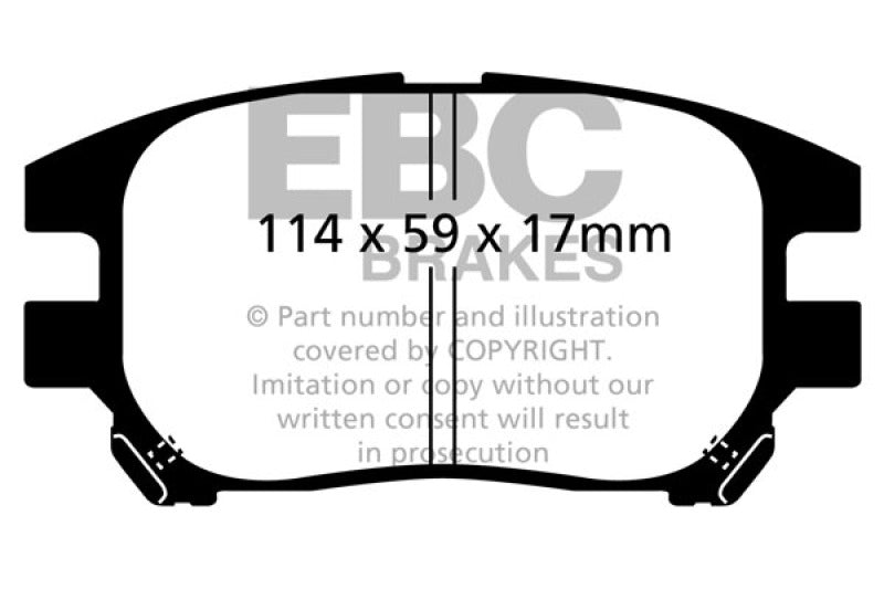 EBC 02-03 Lexus RX300 3.0 2WD Greenstuff Front Brake Pads