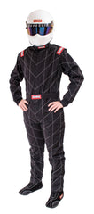 RaceQuip Black Chevron-1 Suit - SFI-1 Medium