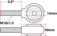 SPC Performance XAXIS Rod End Ball Joint