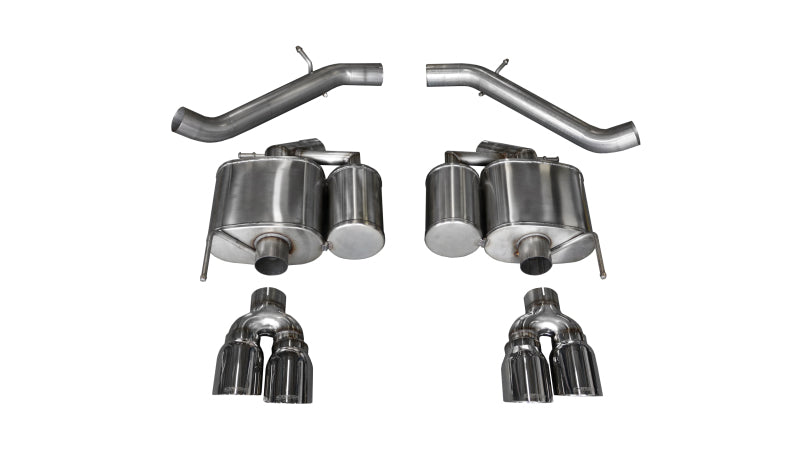 Corsa 2016-2019 Cadillac ATS-V 3.6T 4in Polished Sport Axle-Back Exhaust