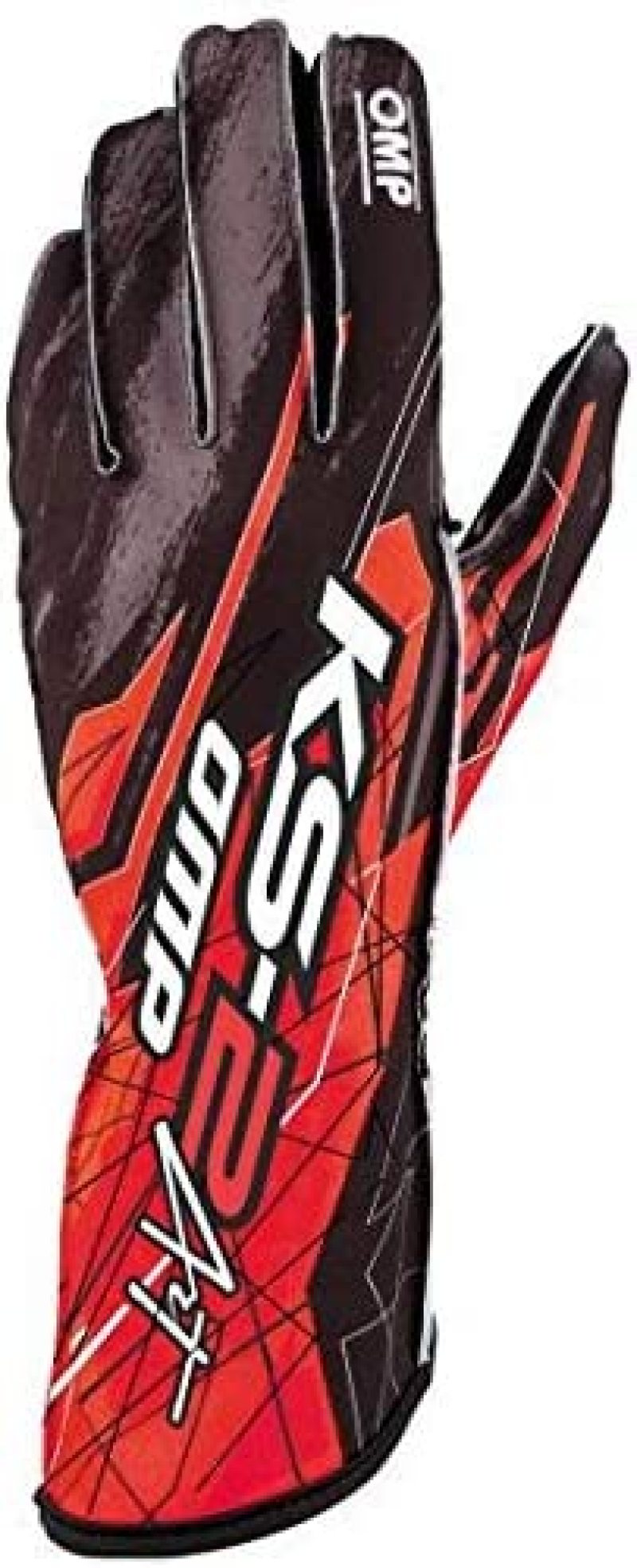 OMP KS-2 Art Gloves Black/Red - Size XS