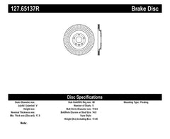 StopTech Slotted & Drilled Sport Brake Rotor