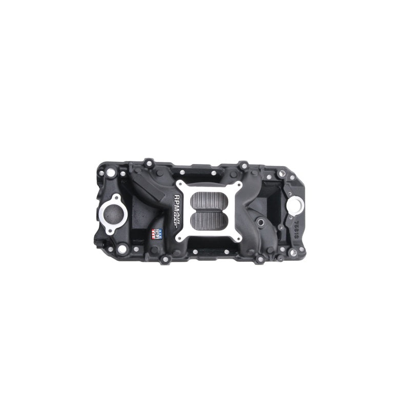 مشعب سحب Edelbrock إصدار Nascar RPM Air-Gap لمحرك Chevy Big-Block 396-502 مع منافذ بيضاوية