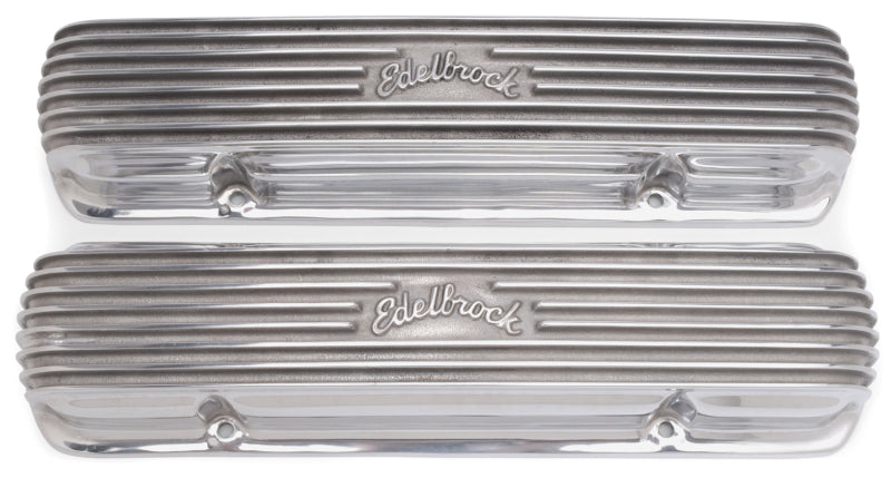 Edelbrock Valve Cover Classic Series Pontiac 1962-1979 301-455 CI V8 Polshed