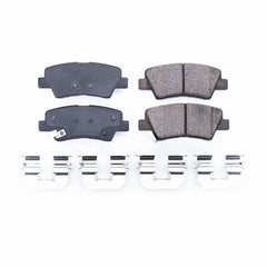 Power Stop 16-19 Hyundai Tucson Rear Z17 Evolution Ceramic Brake Pads w/Hardware