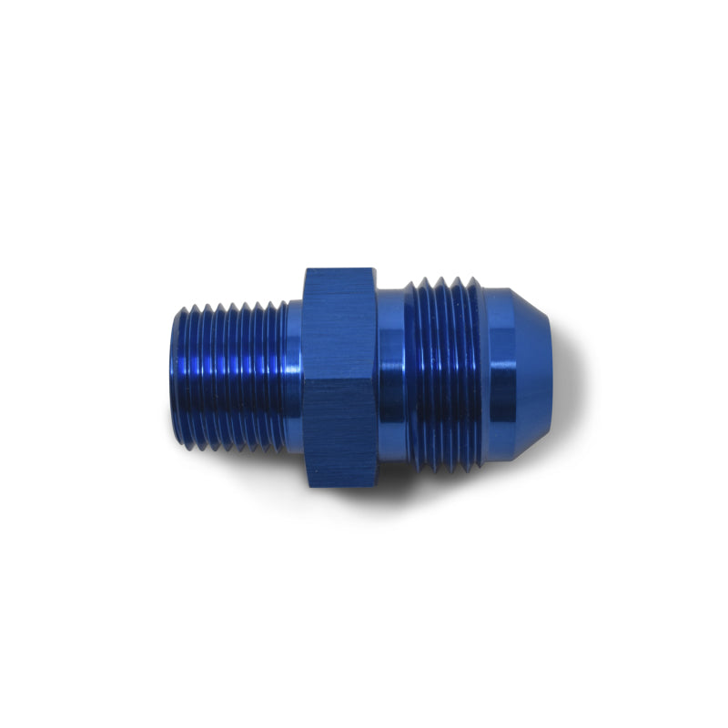 Russell Performance -6 AN to 3/8in NPT Straight Flare to Pipe (Blue)