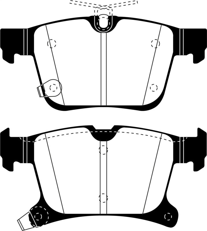 EBC 2016+ Chrysler Pacifica (RU) 3.6L Greenstuff Rear Brake Pads