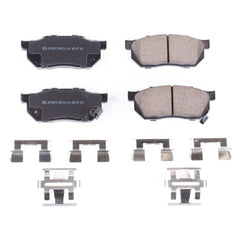 Power Stop 88-91 Honda CRX Front Z17 Evolution Ceramic Brake Pads w/Hardware