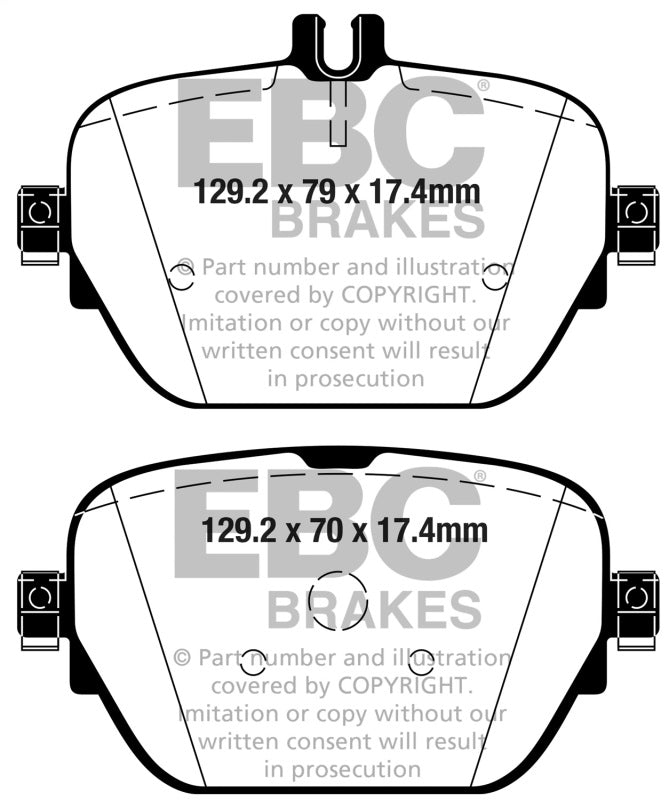 EBC 2019+ Mercedes-Benz CLS53 AMG (C257) 3.0L Turbo Yellowstuff Rear Brake Pads