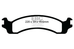 EBC 00-02 Dodge Ram 2500 Pick-up 5.2 2WD (Pad with wear sensor) Greenstuff Front Brake Pads