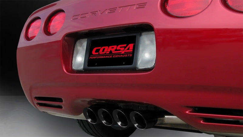 Corsa 1997-2004 Chevrolet Corvette C5 Z06 5.7L V8 Black Sport Axle-Back Exhaust