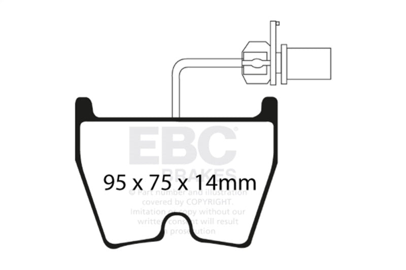 EBC 06-09 Audi RS4 4.2 (Cast Iron Rotors) Bluestuff Front Brake Pads