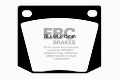 وسادات الفرامل الأمامية من Yellowstuff لسيارة EBC 63-69 Ac Cobra 4.7