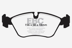 EBC 93-97 Volvo 850 2.3 Turbo Redstuff Front Brake Pads