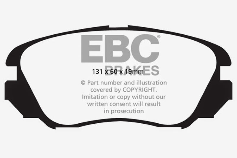 EBC 10+ Buick Allure (Canada) 3.0 Yellowstuff Front Brake Pads