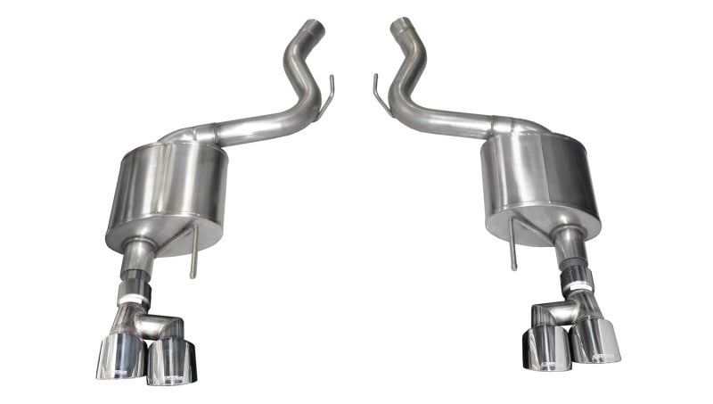 Corsa 2018-2023 Ford Mustang V8 5.0L 3in Axle-Back Dual Rear Exit w/ 4in Polished Pro-Series Tips