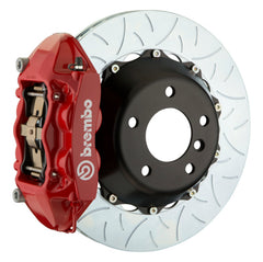 Brembo 07-13 X5 Rear GT BBK 4 Piston Cast 380x28 2pc Rotor Slotted Type3-Red